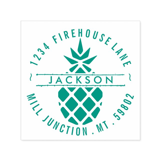 Pineapple Self-Inking Return Address Stamp (Design)