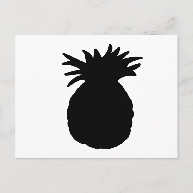 Pineapple Silhouette Postcard (Front)
