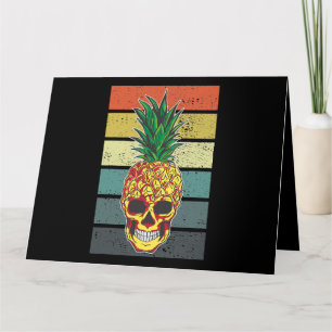 Pineapple Skull Aloha Beaches Hawaiian Hawaii Skel Card