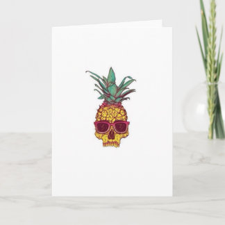 Pineapple Skull Card