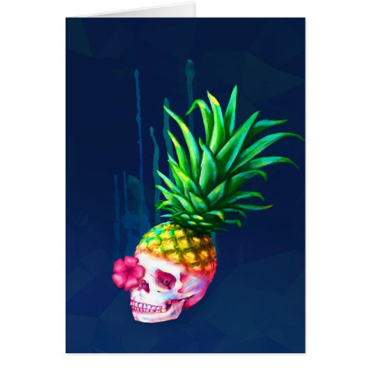Pineapple Skull Card (Front)