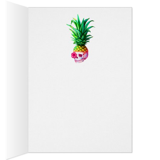 Pineapple Skull Card (Inside (Right))