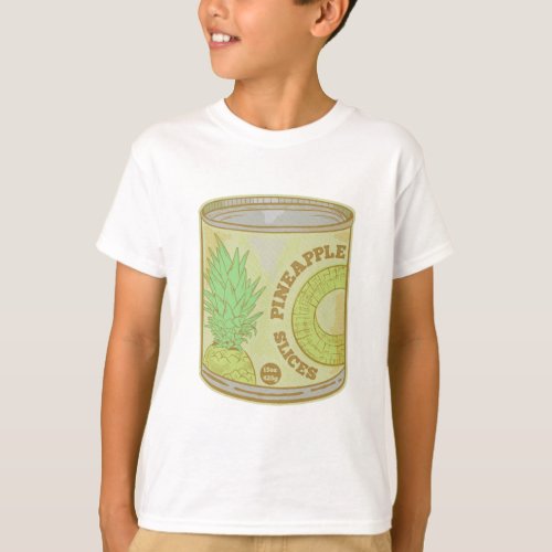 Pineapple slices in a tin T_Shirt