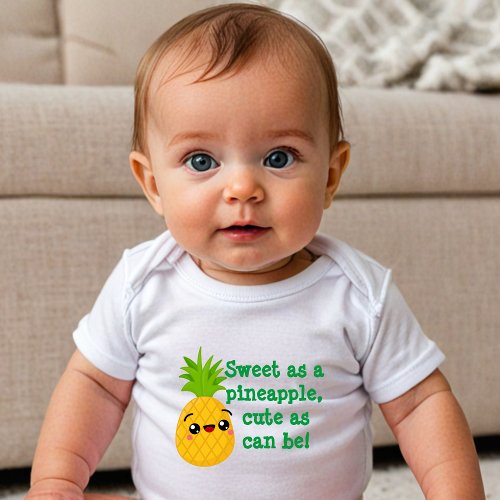 Pineapple Smile Baby Bodysuit