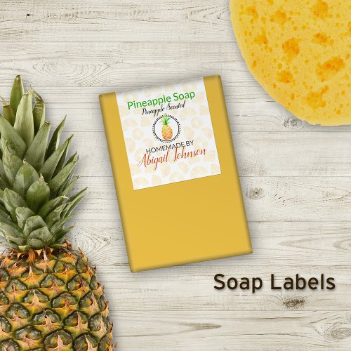 Pineapple Soap  Artisan Homemade  Homemade Label