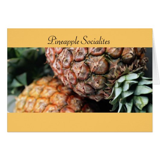 Pineapple Socialites Cards (Front Horizontal)