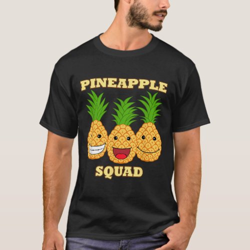 Pineapple Squad Exotic Fruits Vitamin Healthy T_Shirt