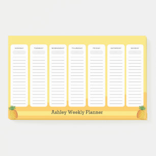 Pineapple Style Weekly Planner Post-it Notes