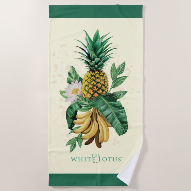 Pineapple Suite at The White Lotus Beach Towel (Front)