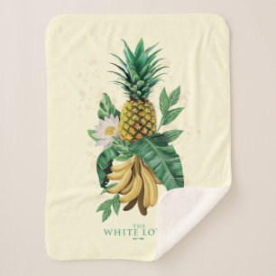 Pineapple Suite at The White Lotus Sherpa Blanket