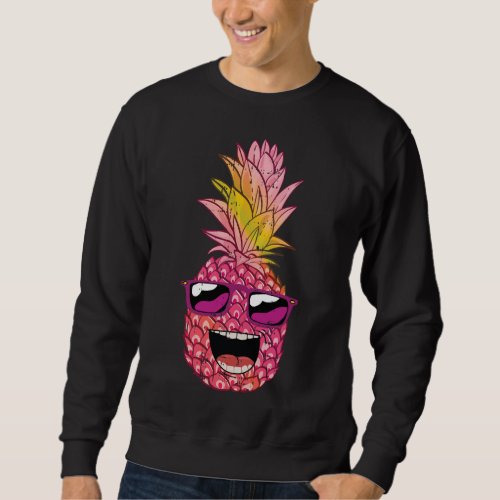 Pineapple Summer Hawaiian Party Funny Fruit Lover  Sweatshirt