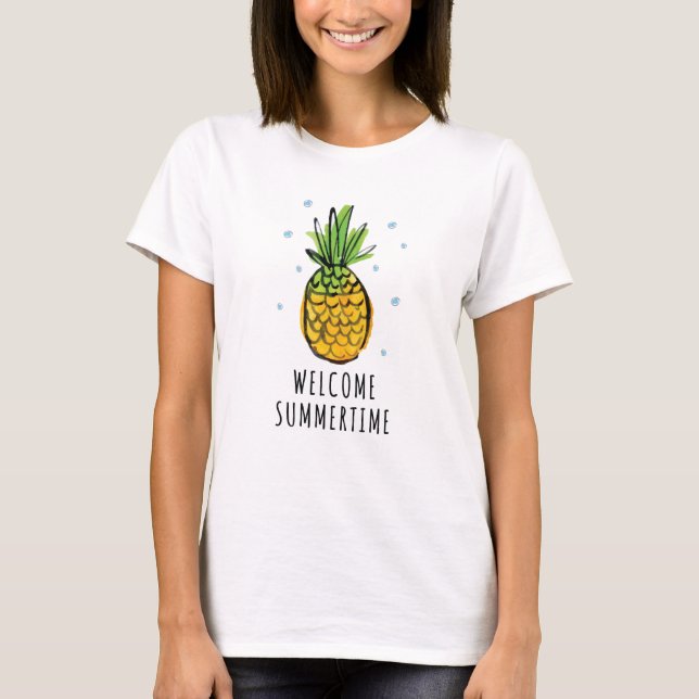 Pineapple summer tank top (Front)