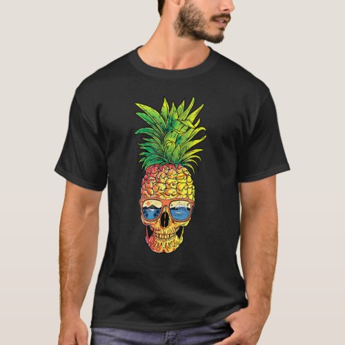 Pineapple Sunglasses Aloha Beaches Hawaiian Hawaii T_Shirt