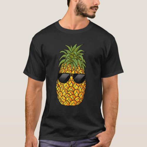 Pineapple Sunglasses Aloha Beaches Hawaiian Hawaii T_Shirt