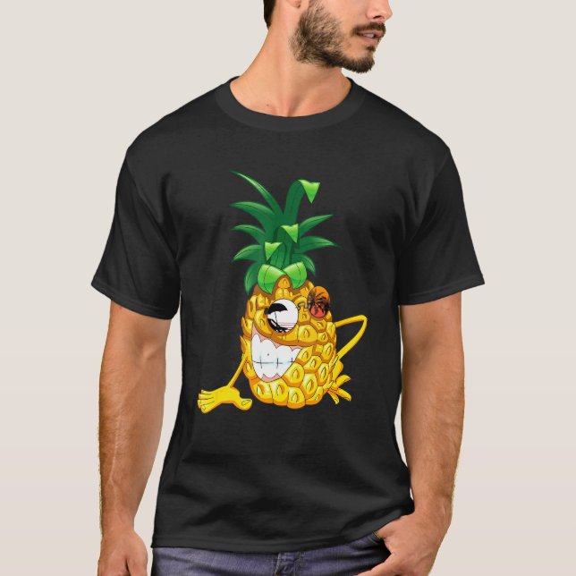 Pineapple Sunglasses Aloha Beaches Hawaiian Hawaii T-Shirt (Front)