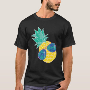 Pineapple Sunglasses Aloha Beaches Hipster Hawaii  T-Shirt