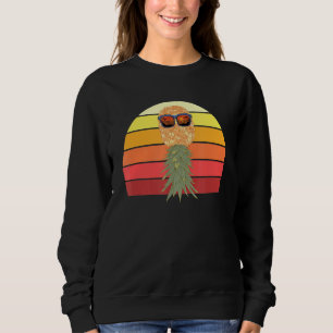 Pineapple Sunglasses Retro Aloha Beach Hawaii Sweatshirt