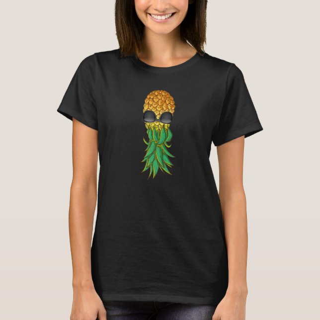 Pineapple Sunglasses Summer Aloha Hawaii T-Shirt (Front)