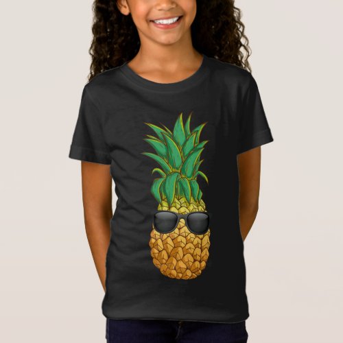 Pineapple Sunglasses Summer Aloha Hawaii T_Shirt