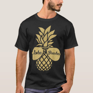 Pineapple Sunglasses T shirt Aloha Beaches Hawaiia