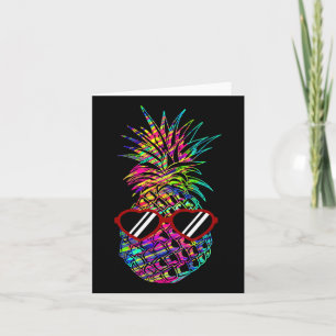 Pineapple Sungles Aloha Beaches Hawaiian Hawaii Card