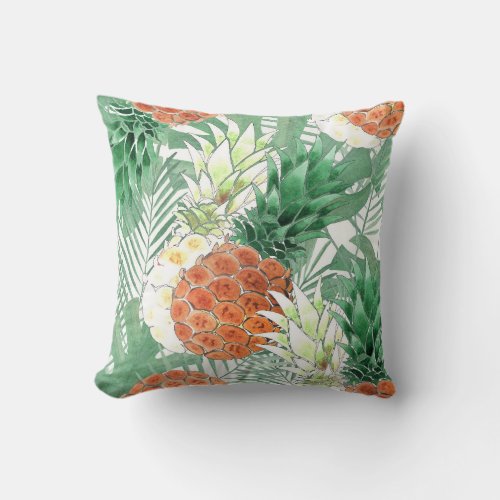Pineapple sweet couple fruit throw pillow