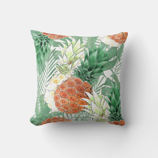 Pineapple, sweet couple, fruit throw pillow (Front)