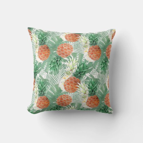 Pineapple sweet couple fruit throw pillow