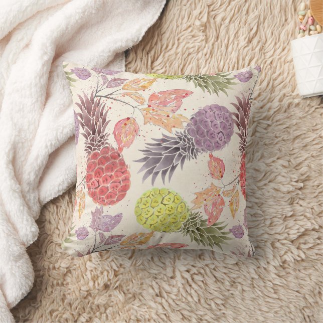 Pineapple, sweet couple, fruit throw pillow (Blanket)