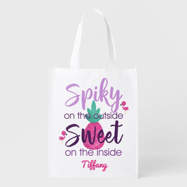 Pineapple Sweetness Grocery Bag (Front)
