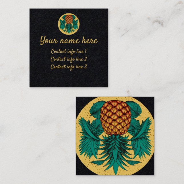 Pineapple Swinger Calling Card (Front/Back)