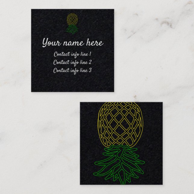 Pineapple Swinger Calling Card (Front/Back)