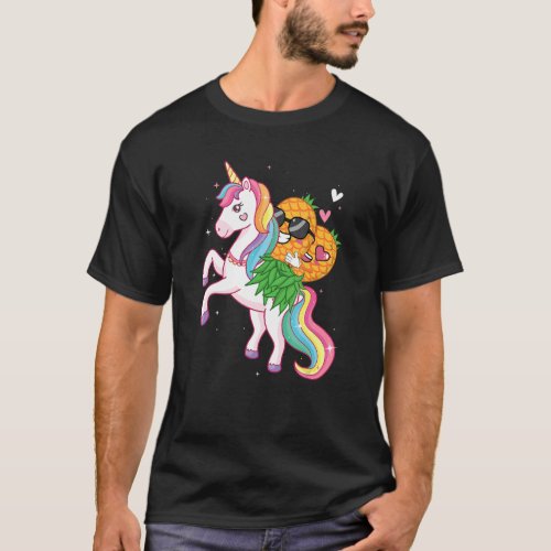 Pineapple Swinger Unicorn   Swinging Lifestyle Pol T_Shirt