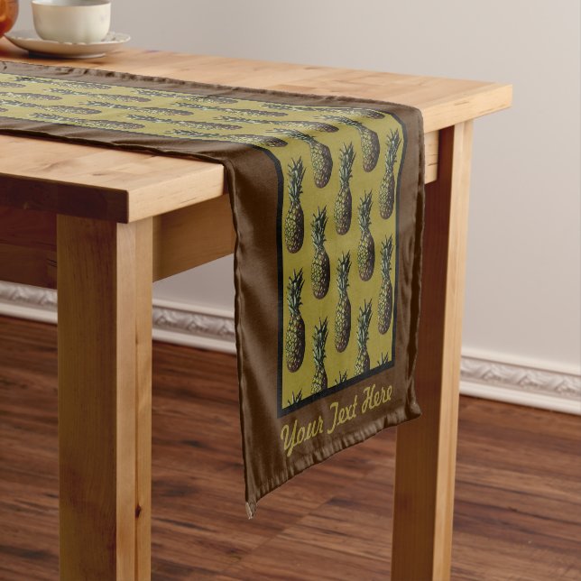 Pineapple Table Runner - Optional Personalization (In Situ)