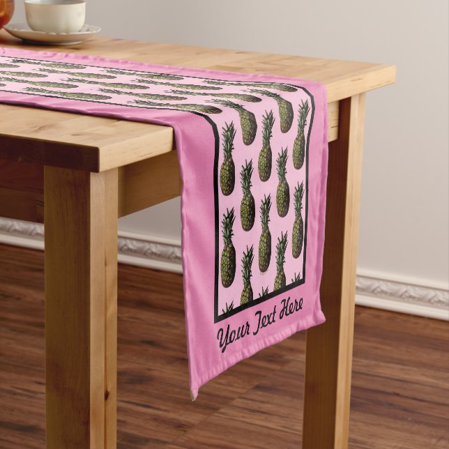 Pineapple Table Runner - Optional Personalization (In Situ)