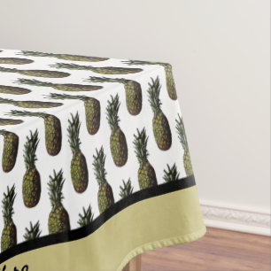Pineapple Tablecloth - Optional Personalization