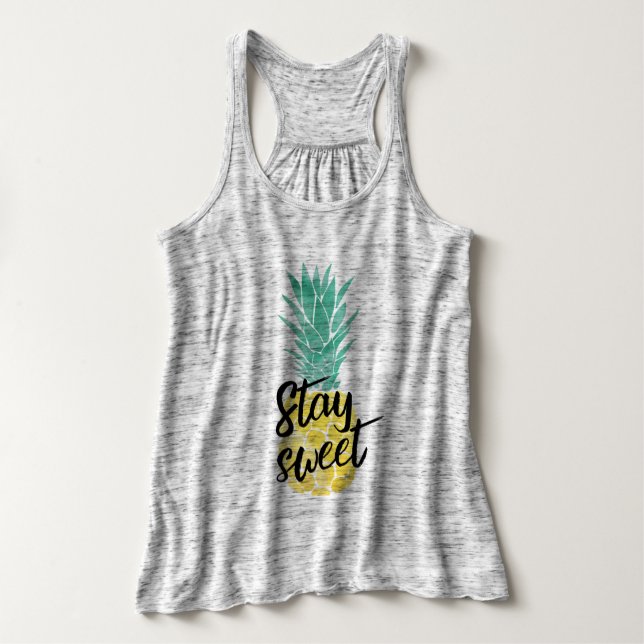 Pineapple Tee - Stay Sweet - Summer Print (Design Front)