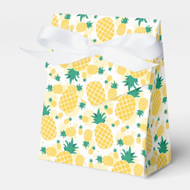 Pineapple Tent Favor Box (Front Side)