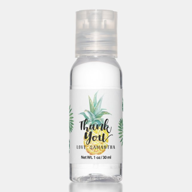 Pineapple Thank You Hand Sanitizer (Front)