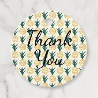 Pineapple Thank You Party Favor Tags