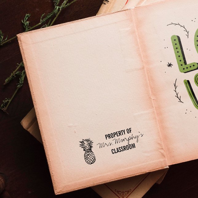 Pineapple Theme - Teacher's Rubber Stamp (Creator Uploaded)