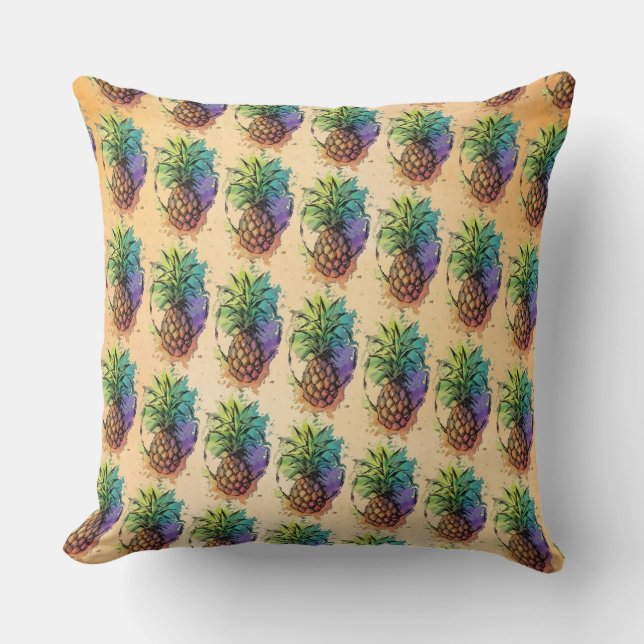 Pineapple Throw Pillow (Front)