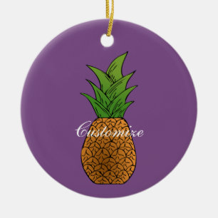 Pineapple Thunder_Cove Ceramic Ornament