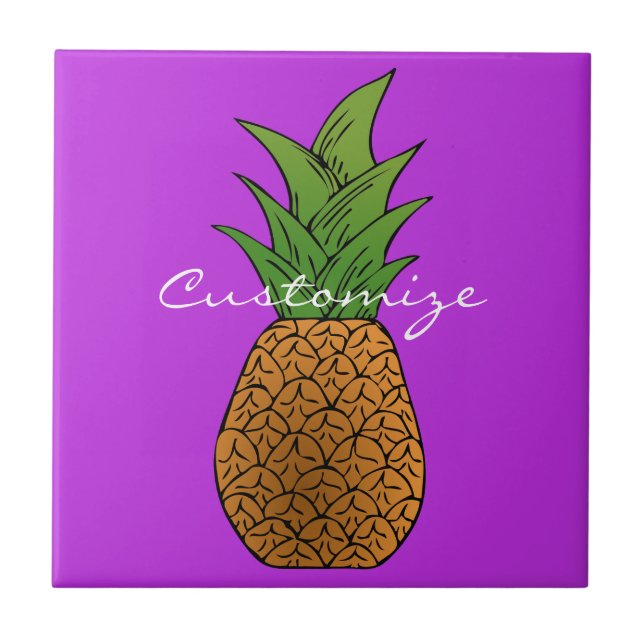 pineapple Thunder_Cove Ceramic Tile (Front)