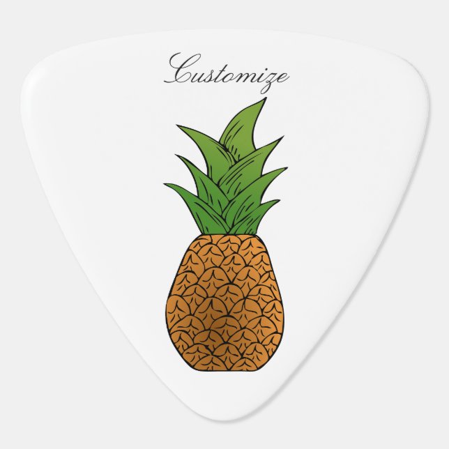 pineapple Thunder_Cove Guitar Pick (Back)