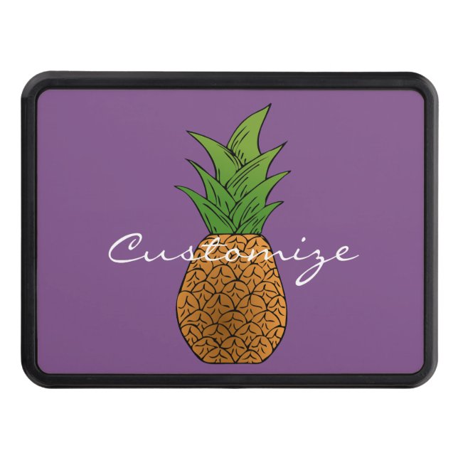 Pineapple Thunder_Cove Hitch Cover (Front)