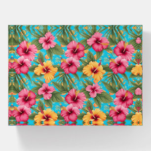 Pineapple tropical floral paperweight