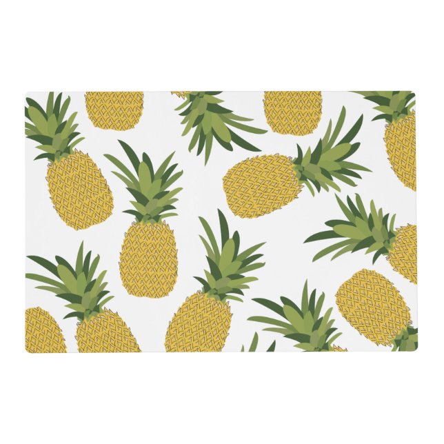 Pineapple Tropical Fruit Design Placemat (Front)