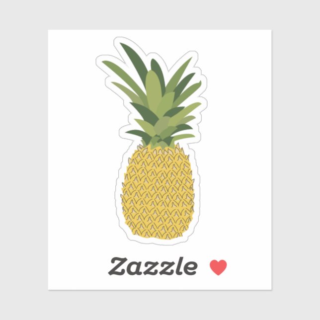 Pineapple Tropical Fruit Design Sticker (Sheet)