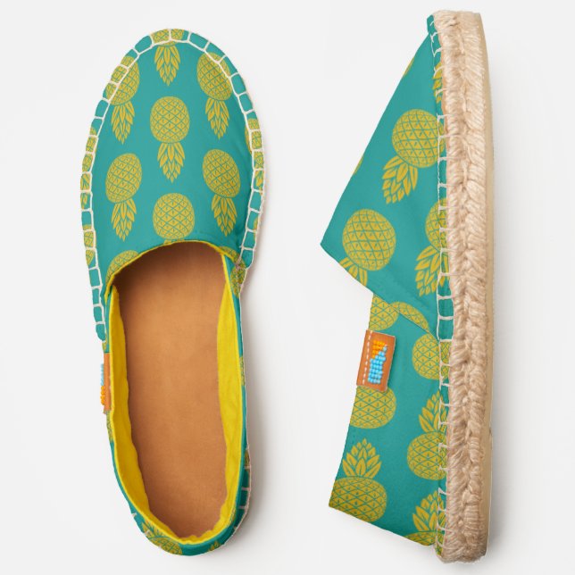 Pineapple Tropical Fruit Espadrilles (Side)